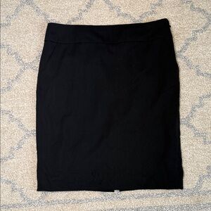 J. Crew Black Wool Skirt